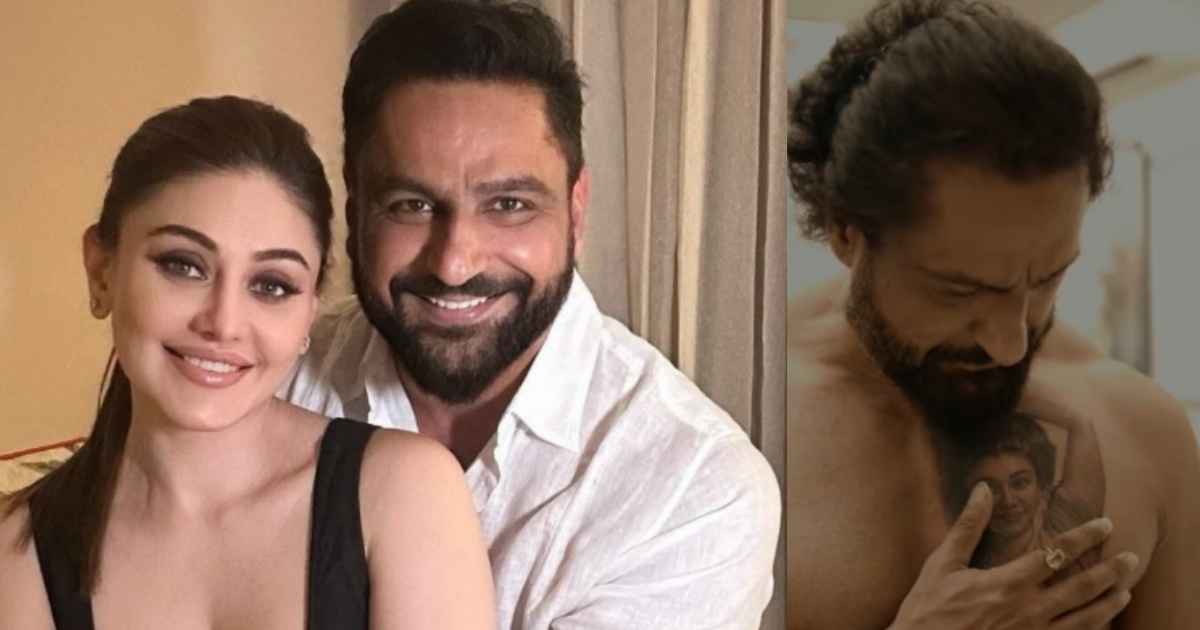 पराग त्यागी ने छाती पर गुदवाई पत्नी शेफाली का चेहरा