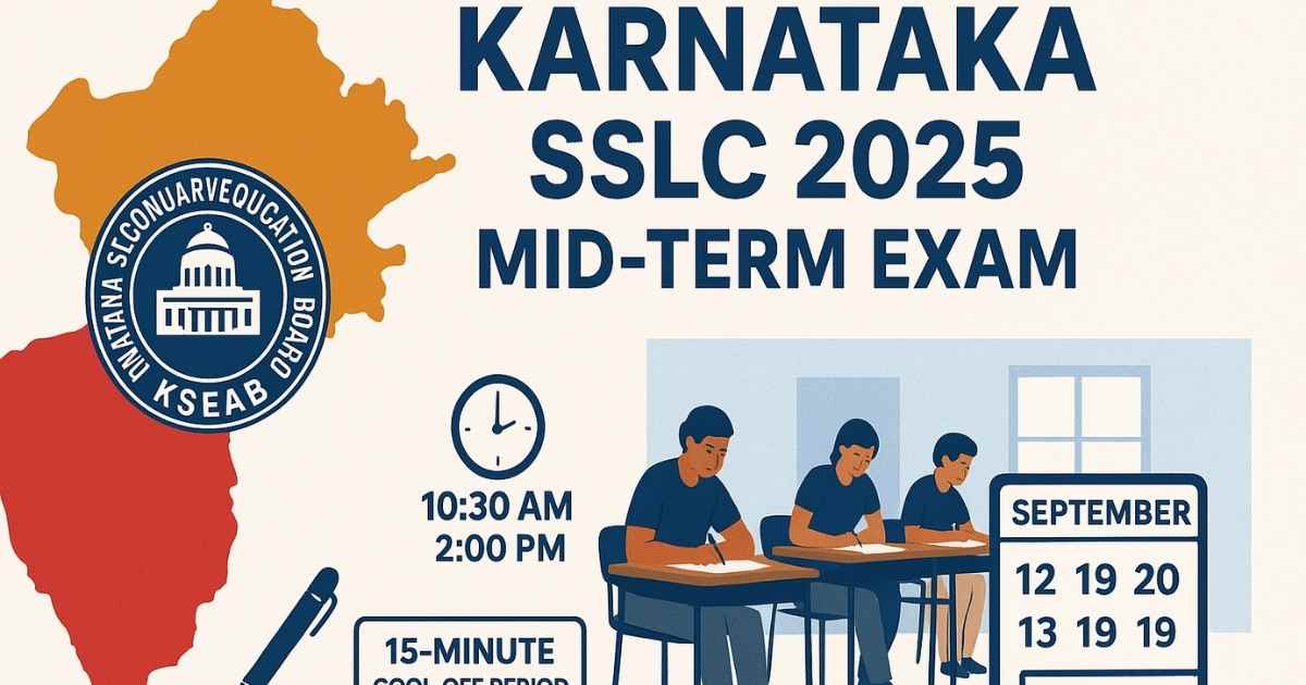 Karnataka SSLC 2025 Mid Term Exam